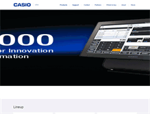 Tablet Screenshot of casio4business.com